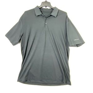 Nike Graycor Logo Golf Polo Shirt Men's Size XL Black Performance Dri-Fit Sport